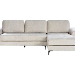 Narożnik sofa narożna pikowana jasnobeżowy 516233 Narożnik sofa narożna pikowana jasnobeżowy 516233