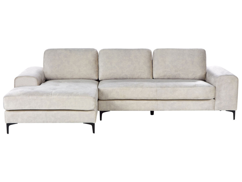 Narożnik sofa narożna pikowana jasnobeżowy 516232