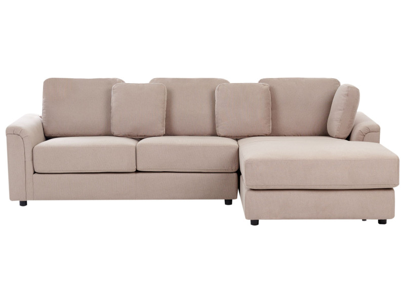 Narożnik sofa rogówka tapicerowana beżowoszara 390629