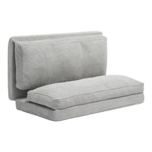 Narożnik sofa rozkładana 3w1 z poduszkami jasnoszara do salonu sypialni 834628 Narożnik sofa rozkładana 3w1 z poduszkami jasnoszara do salonu sypialni 834628