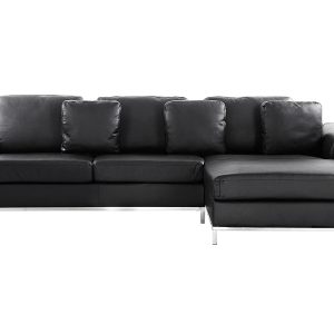 Narożnik sofa skórzana czarny 62712 Narożnik sofa skórzana czarny 62712