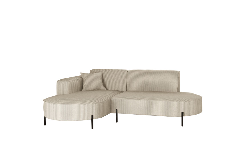 Narożnik, Sofa w kształcie L Modena Rein tkanina Poso Beżowy Lewy 648908