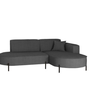 Narożnik, Sofa w kształcie L Modena Rein tkanina Poso Grafitowy Prawy 648954 Narożnik, Sofa w kształcie L Modena Rein tkanina Poso Grafitowy Prawy 648954