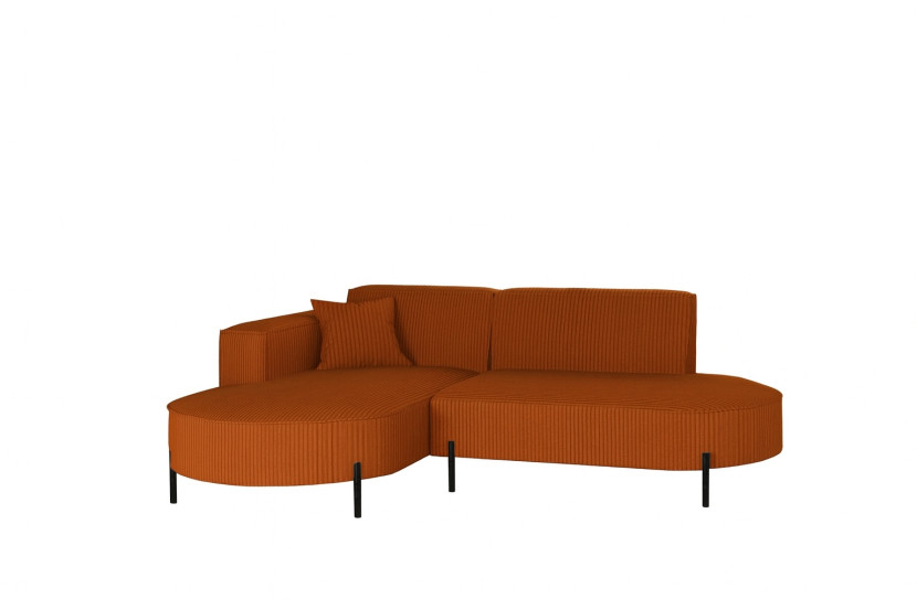 Narożnik, Sofa w kształcie L Modena Rein tkanina Poso Miedziany Lewy 786038