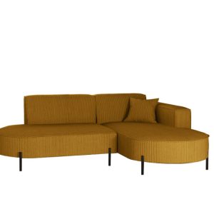 Narożnik, Sofa w kształcie L Modena Rein tkanina Poso Musztardowy Prawy 649052 Narożnik, Sofa w kształcie L Modena Rein tkanina Poso Musztardowy Prawy 649052
