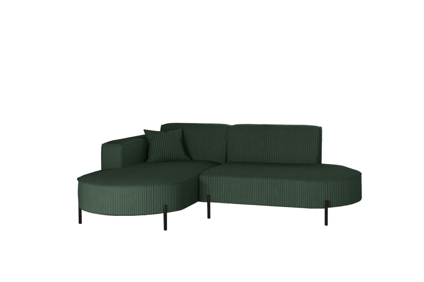 Narożnik, Sofa w kształcie L Modena Rein tkanina Poso Zielony Lewy 649075