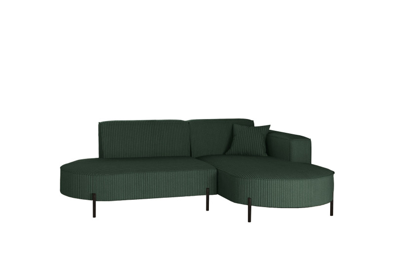 Narożnik, Sofa w kształcie L Modena Rein tkanina Poso Zielony Prawy 648904