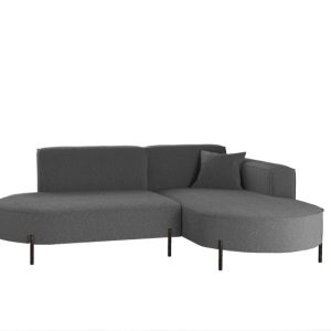 Narożnik, Sofa w kształcie L Modena Rein tkanina Quelle Grafitowy Prawy 649060 Narożnik, Sofa w kształcie L Modena Rein tkanina Quelle Grafitowy Prawy 649060