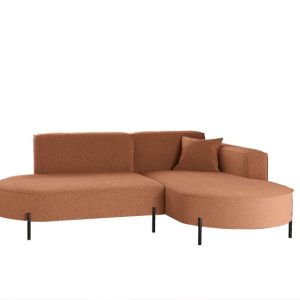 Narożnik, Sofa w kształcie L Modena Rein tkanina Quelle Miedziany Prawy 649066 Narożnik, Sofa w kształcie L Modena Rein tkanina Quelle Miedziany Prawy 649066