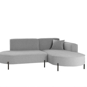 Narożnik, Sofa w kształcie L Modena Rein tkanina Quelle Szary Prawy 648884 Narożnik, Sofa w kształcie L Modena Rein tkanina Quelle Szary Prawy 648884
