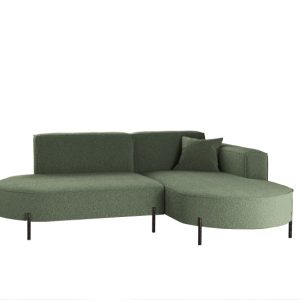 Narożnik, Sofa w kształcie L Modena Rein tkanina Quelle Zielony Prawy 649026 Narożnik, Sofa w kształcie L Modena Rein tkanina Quelle Zielony Prawy 649026