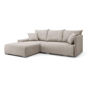 Narożnik, Sofa w kształcie litery L, Livorno tkanina Poso Beżowy Lewy 570445 Narożnik, Sofa w kształcie litery L, Livorno tkanina Poso Beżowy Lewy 570445