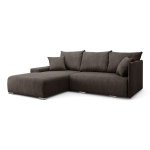 Narożnik, Sofa w kształcie litery L, Livorno tkanina Poso Brązowy Lewy 570443 Narożnik, Sofa w kształcie litery L, Livorno tkanina Poso Brązowy Lewy 570443