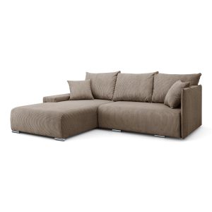 Narożnik, Sofa w kształcie litery L, Livorno tkanina Poso Jasnobrązowy Lewy 570418 Narożnik, Sofa w kształcie litery L, Livorno tkanina Poso Jasnobrązowy Lewy 570418