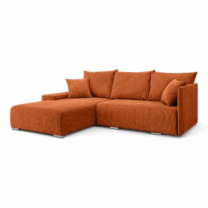 Narożnik, Sofa w kształcie litery L, Livorno tkanina Poso Miedziany Lewy 989552 Narożnik, Sofa w kształcie litery L, Livorno tkanina Poso Miedziany Lewy 989552
