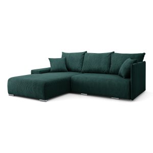 Narożnik, Sofa w kształcie litery L, Livorno tkanina Poso Zielony Lewy 570476 Narożnik, Sofa w kształcie litery L, Livorno tkanina Poso Zielony Lewy 570476