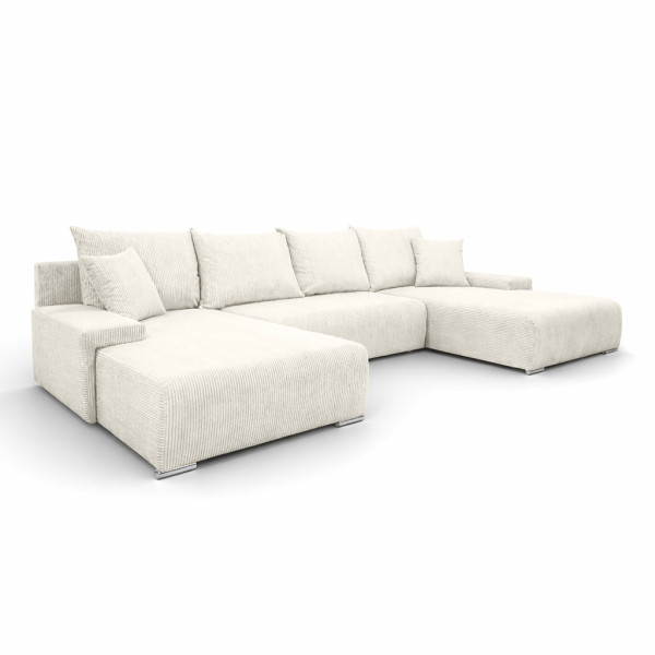 Narożnik, Sofa w kształcie litery U, Livorno U tkanina Poso Ecru 989549