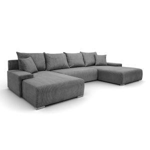 Narożnik, Sofa w kształcie litery U, Livorno U tkanina Poso Szary 570428 Narożnik, Sofa w kształcie litery U, Livorno U tkanina Poso Szary 570428