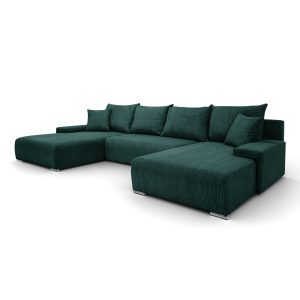 Narożnik, Sofa w kształcie litery U, Livorno U tkanina Poso Zielony 570454 Narożnik, Sofa w kształcie litery U, Livorno U tkanina Poso Zielony 570454