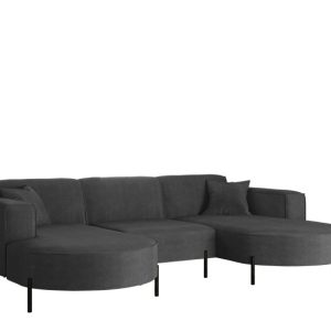 Narożnik, Sofa w kształcie U Modena Rein tkanina Noel Ciemnoszary 748883 Narożnik, Sofa w kształcie U Modena Rein tkanina Noel Ciemnoszary 748883