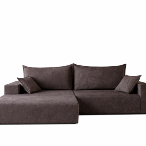 Narożnik SOFT brązowy z funkcją spania sprężyny 940072 Narożnik SOFT brązowy z funkcją spania sprężyny 940072
