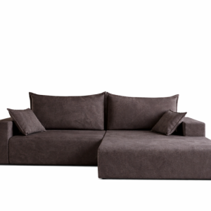 Narożnik SOFT brązowy z funkcją spania sprężyny 940071 Narożnik SOFT brązowy z funkcją spania sprężyny 940071