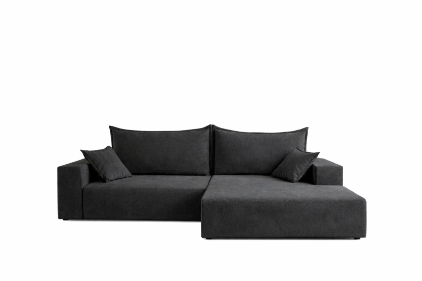Narożnik SOFT prawy grafitowy z funkcją spania 940075
