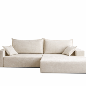 Narożnik SOFT prawy z funckją spania spręzyny beżowy 940074