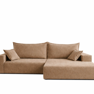 Narożnik SOFT prawy z funkcją spania sprężyny cappuccino 940065