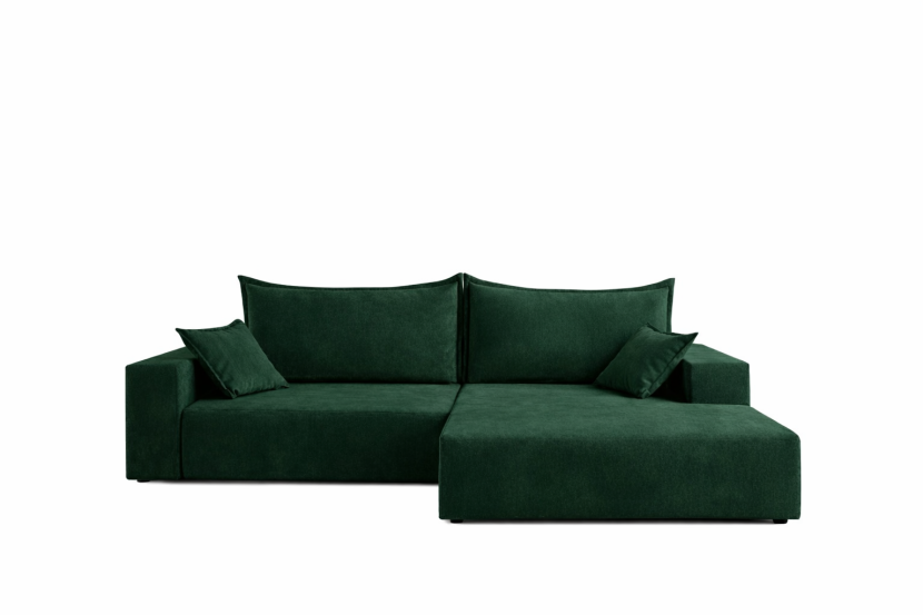 Narożnik SOFT prawy zieleń z funkcją spania 940066
