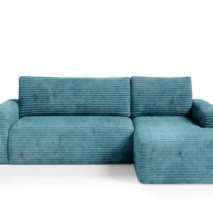 Narożnik SONTII z funkcją spania gruby sztruks Kolor: TILIA 75 551510