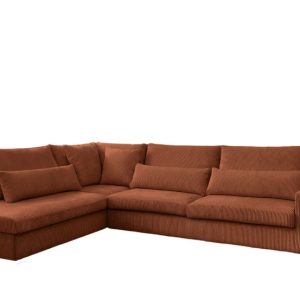 Narożnik SVEN, w kształcie litery L, tkanina Poso Miedziany Lewy 750262 Narożnik SVEN, w kształcie litery L, tkanina Poso Miedziany Lewy 750262