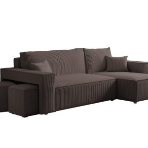 Narożnik tapicerowany uniwersalny PARIS z pufami 964424 Narożnik tapicerowany uniwersalny PARIS z pufami 964424