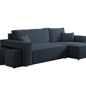 Narożnik tapicerowany uniwersalny PARIS z pufami 964428 Narożnik tapicerowany uniwersalny PARIS z pufami 964428
