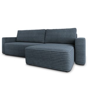 Narożnik TELIN z funkcją spania Szary 1001681