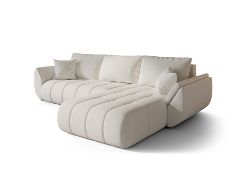 Narożnik TOKYO PREMIUM, tkanina WIND, Ecru, Prawy 813709