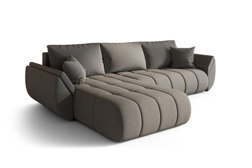 Narożnik TOKYO PREMIUM, tkanina WIND, Stalowy, Lewy 813694