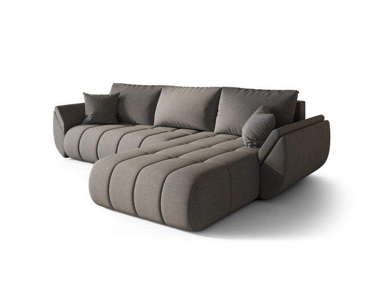 Narożnik TOKYO PREMIUM, tkanina WIND, Stalowy, Prawy 813689