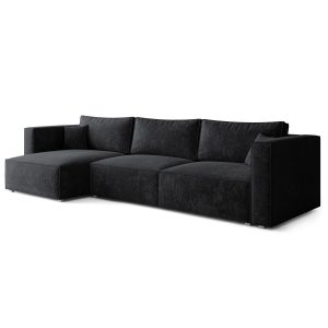 Narożnik TOLMO LM z funkcją spania Czarny 994079