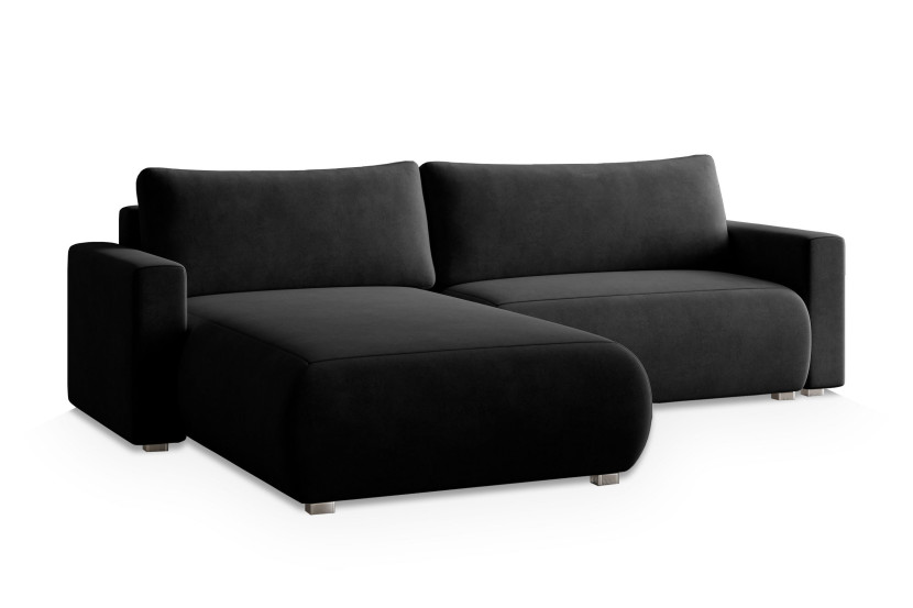 NAROŻNIK TURIN M z funkcją spania Czarny 234571