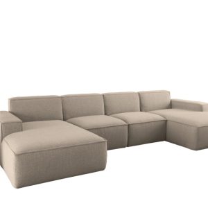 Narożnik U-kształtny Siena Tkanina Artico Beżowy 725405 Narożnik U-kształtny Siena Tkanina Artico Beżowy 725405