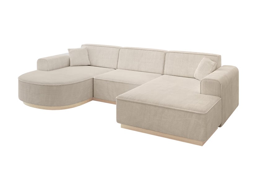 Narożnik uniwersalny bez funkcji spania ARRIO-U1 303x171x83 cm Beżowy 815207
