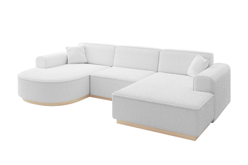 Narożnik uniwersalny bez funkcji spania ARRIO-U1 303x171x83 cm Biały 814989