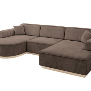 Narożnik uniwersalny bez funkcji spania ARRIO-U1 303x171x83 cm Brązowy 814981