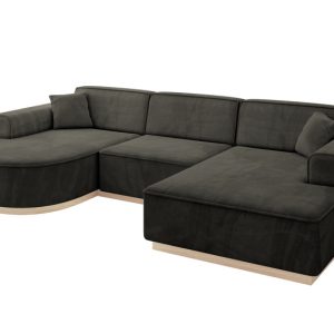 Narożnik uniwersalny bez funkcji spania ARRIO-U1 303x171x83 cm Czarny 815152