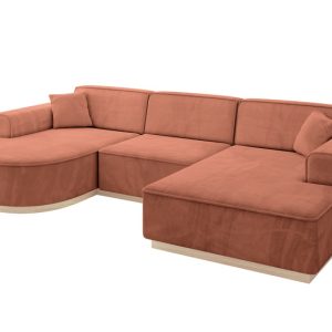 Narożnik uniwersalny bez funkcji spania ARRIO-U1 303x171x83 cm Morelowy 814983