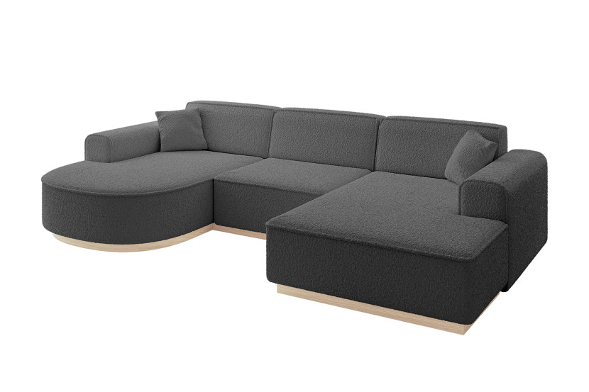 Narożnik uniwersalny bez funkcji spania ARRIO-U1 303x171x83 cm Szary 815248