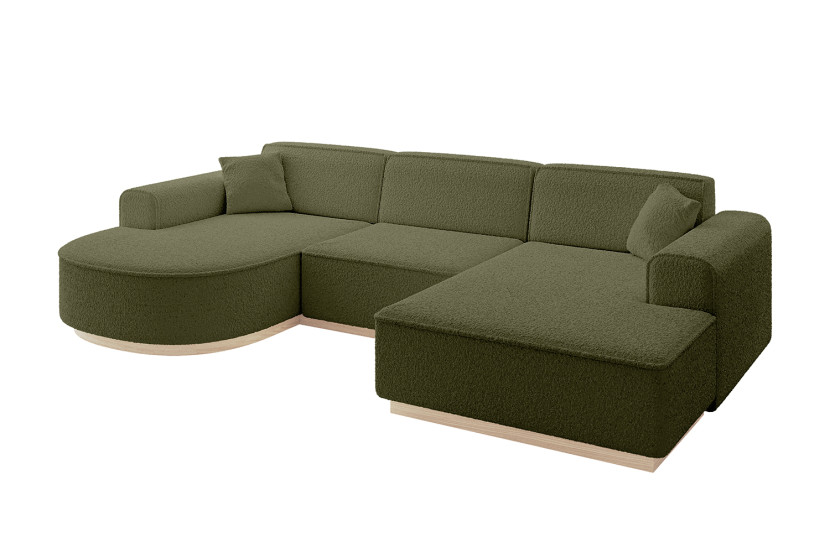 Narożnik uniwersalny bez funkcji spania ARRIO-U1 303x171x83 cm Zielony 815245