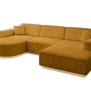 Narożnik uniwersalny bez funkcji spania ARRIO-U1 303x171x83 cm Żółty 815022