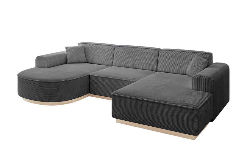 Narożnik uniwersalny bez funkcji spania ARRIO-U1 303x171x83cm Ciemnoszary 815108